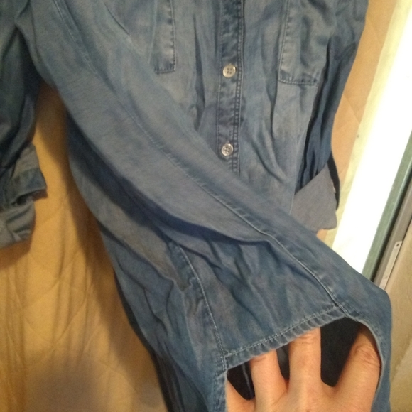 New York & Company Denim long sleeve shirt (SUPER SOFT) - Picture 10 of 16